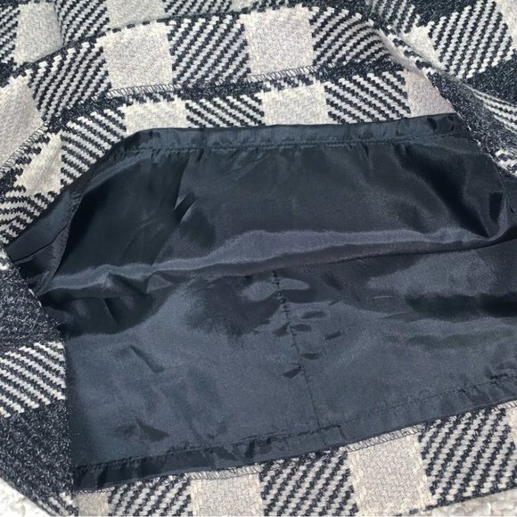 NWT Vintage Talbots Two Piece Skirt Jacket Buffalo Plaid Tan Black Size 6 Petite - Picture 15 of 16
